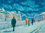 PARIS SOUS LA NEIGE- 1981 Huile sur toile, 65x50 cm. Coll. priv&eacute;e USA.jpg