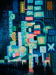 TOKYO LA NUIT- 1984 Huile sur toile, 100x73. Coll. Bob Guiot.jpg